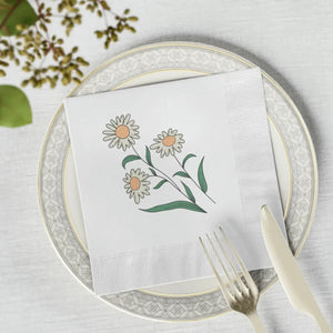 White Coined Napkins – Premium Dinner Paper - Dipaliz