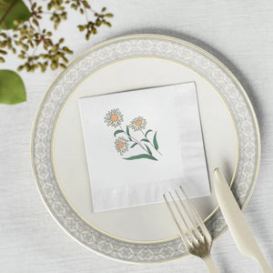 White Coined Napkins – Premium Dinner Paper - Dipaliz
