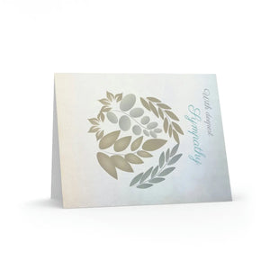 Elegant Deepest Sympathy Greeting Cards - Matte - Dipaliz