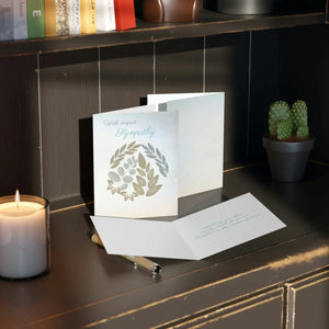 Elegant Deepest Sympathy Greeting Cards - Matte - Dipaliz