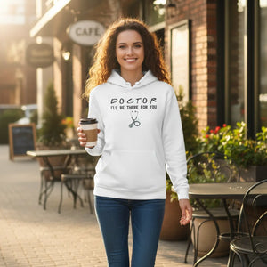 Cozy Unisex Hooded Sweatshirt - Doctor Theme Cotton Blend - Dipaliz - Hoodies - 5xl