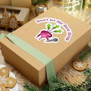 Paper Products - Kiss Cut Stickers - Beet Drop Vinyl Decals - Dipaliz