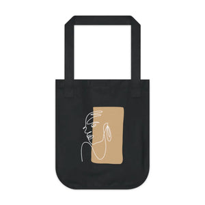 Organic Cotton Canvas Tote Bag - Abstract Woman - Dipaliz - Bags