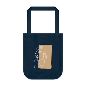 Organic Cotton Canvas Tote Bag - Abstract Woman - Dipaliz - Bags