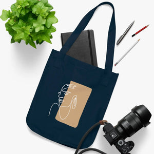 Organic Cotton Canvas Tote Bag - Abstract Woman - Dipaliz - Bags