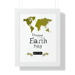 Vibrant Earth Day Poster - Framed Vertical Art - Dipaliz - Posters