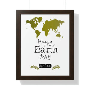 Vibrant Earth Day Poster - Framed Vertical Art - Dipaliz - Posters