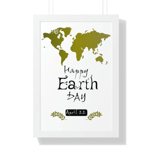 Vibrant Earth Day Poster - Framed Vertical Art - Dipaliz - Posters