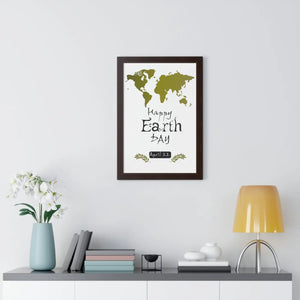 Vibrant Earth Day Poster - Framed Vertical Art - Dipaliz - Posters