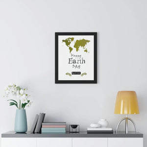 Vibrant Earth Day Poster - Framed Vertical Art - Dipaliz - Posters