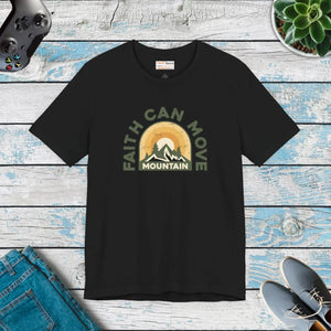 Soft Cotton T-shirt - Faith can Move Mountains - Dipaliz - T-shirts - 3xl
