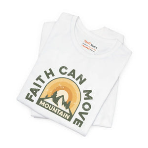 Soft Cotton T-shirt - Faith can Move Mountains - Dipaliz - T-shirts - 3xl