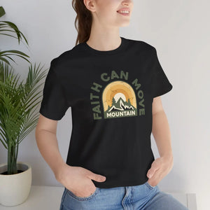 Soft Cotton T-shirt - Faith can Move Mountains - Dipaliz - T-shirts - 3xl