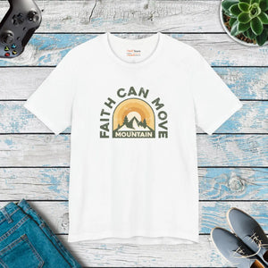 Soft Cotton T-shirt - Faith can Move Mountains - Dipaliz - T-shirts - 3xl