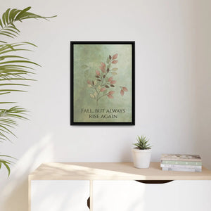 Rise Again Matte Canvas – Black Frame - Dipaliz - Posters Prints & Visual Artwork