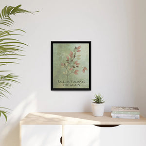 Rise Again Matte Canvas – Black Frame - Dipaliz - Posters Prints & Visual Artwork