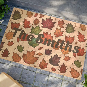 Fall Foliage Doormat — 24x16 Coir Welcome Mat - 24’’ x 16’’ - Door Mats