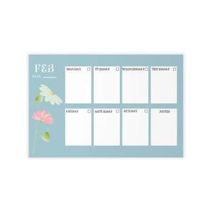 Wall Decals February Planner Durable Polyester Art - Dipaliz - Home Decor