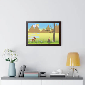 Framed Horizontal Poster - Flora Fauna Archive Art - Dipaliz - Posters Prints & Visual Artwork