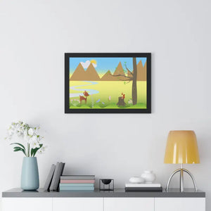 Framed Horizontal Poster - Flora Fauna Archive Art - Dipaliz - Posters Prints & Visual Artwork
