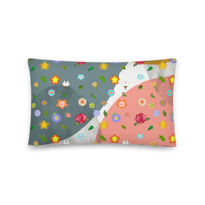 Floral Throw Pillow – Soft Polyester Decor - Dipaliz - Pillows