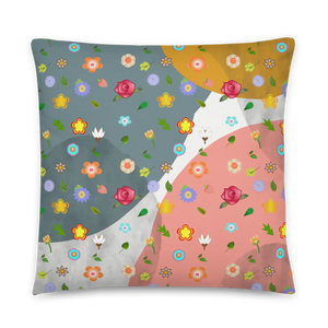 Floral Throw Pillow – Soft Polyester Decor - Dipaliz - Pillows