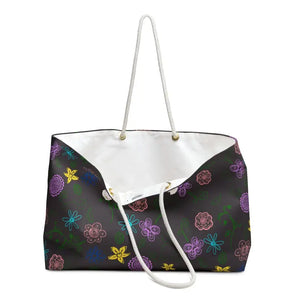 Floral Weekender Bag - Oversized Polyester Travel Tote - Dipaliz - 24’’ × 13’’ - Bags