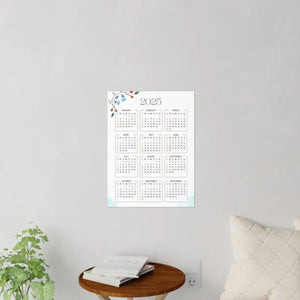 Wall Decals Floral Calendar - Durable Polyester Design - Dipaliz - Home Decor