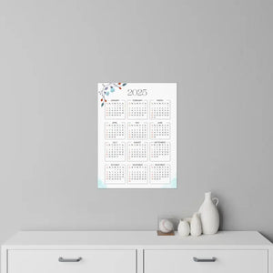 Wall Decals Floral Calendar - Durable Polyester Design - Dipaliz - Home Decor