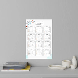 Floral Calendar Wall Decals - Durable Polyester - Dipaliz - Home Decor