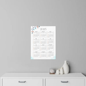 Floral Calendar Wall Decals - Durable Polyester - Dipaliz - Home Decor