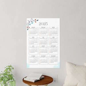 Floral Calendar Wall Decals - Durable Polyester - Dipaliz - Home Decor