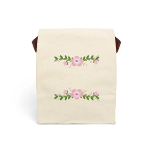 Chic Floral Lunch Bag - Insulated Canvas Tote - Dipaliz - Bags