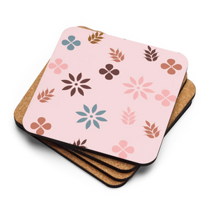 Vibrant Floral Coaster - Heat Resistant Pink Design - Dipaliz - Coasters