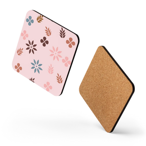 Vibrant Floral Coaster - Heat Resistant Pink Design - Dipaliz - Coasters