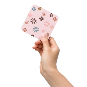 Vibrant Floral Coaster - Heat Resistant Pink Design - Dipaliz - Coasters