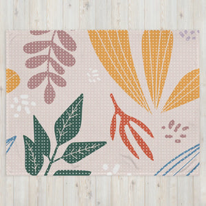 Soft Silk Touch Floral Blanket – Polyester - Dipaliz - Blankets