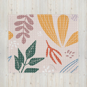 Soft Silk Touch Floral Blanket – Polyester - Dipaliz - Blankets