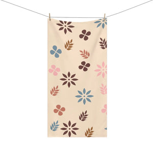 Floral Mink Cotton Towel – Fast Drying Beach - Dipaliz - Towels