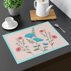 Pink Floral Placemats - Bold Dining Style - Idigitalstock - 18’’ × 14’’
