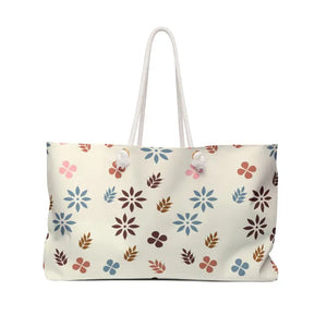 Oversized Polyester Weekender Bag Vibrant Floral Pattern - Dipaliz - 24’’ × 13’’ - Tote Bags