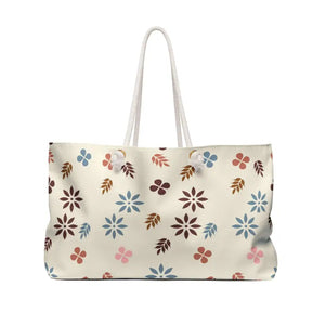 Oversized Polyester Weekender Bag Vibrant Floral Pattern - Dipaliz - 24’’ × 13’’ - Tote Bags