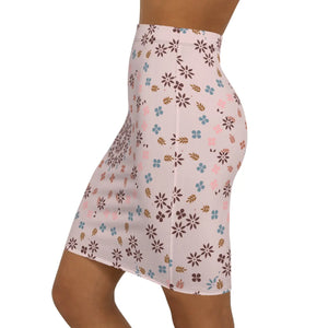 Floral Pattern Women’s Mini Skirt - Stretchy Fit - Dipaliz - Skirts - Xs