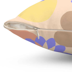 Floral Pattern Pillow – Polyester Square - Dipaliz - Throw Pillows