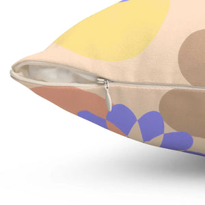 Floral Pattern Pillow – Polyester Square - Dipaliz - Throw Pillows