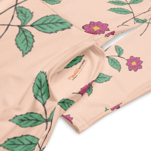 Floral Pink Long Sleeve Midi – Jersey Knit - Dipaliz - Dresses - Xs