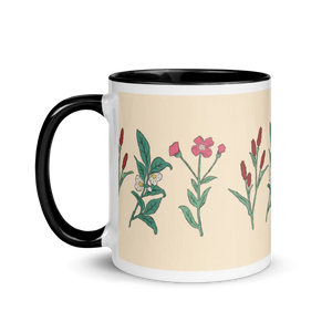 Vibrant Floral Pink Ceramic Mug - Chic Coffee Style - Dipaliz - Mugs