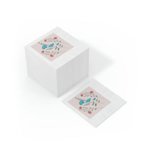 White Coined Napkins – Modern Party Paper - Dipaliz