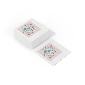 White Coined Napkins – Modern Party Paper - Dipaliz