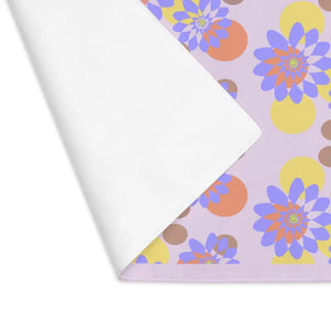 Floral Purple Placemat - Vibrant Dining Table Decor - Dipaliz - 18’’ × 14’’ - Placemats